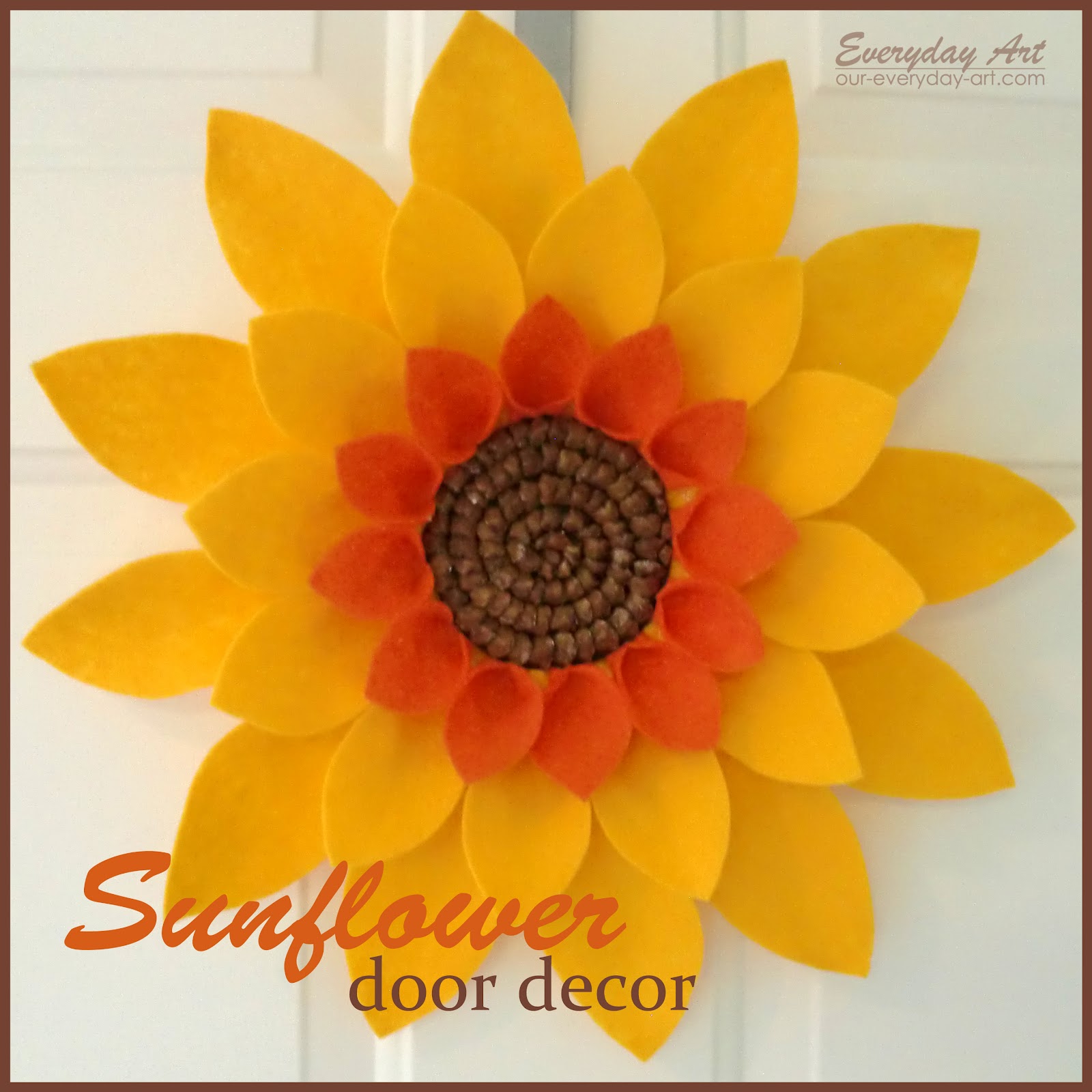 Everyday Art Sunflower Door Decor