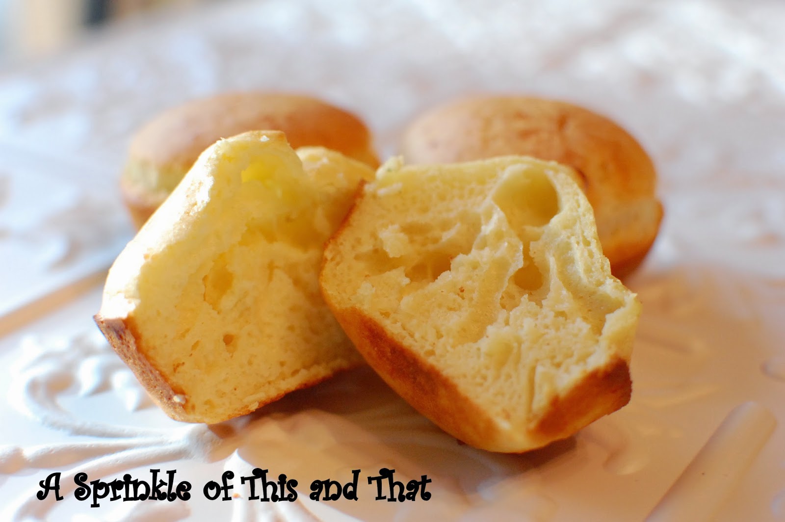 A Sprinkle of This and That Pop on over for Popover Muffins with Honey Butter!