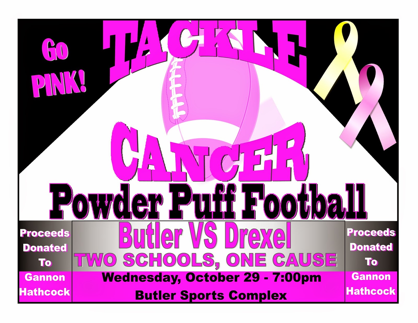 mid america live go pink 2014 powder puff football powder puff football flyers