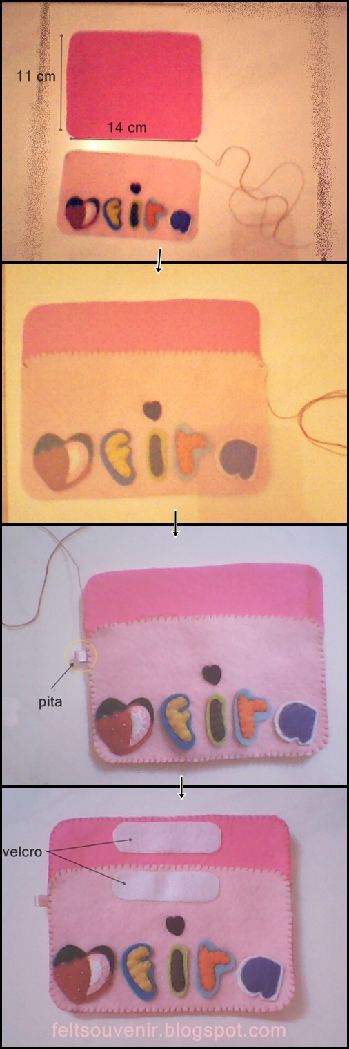 Cara Membuat Dompet dari Flanel