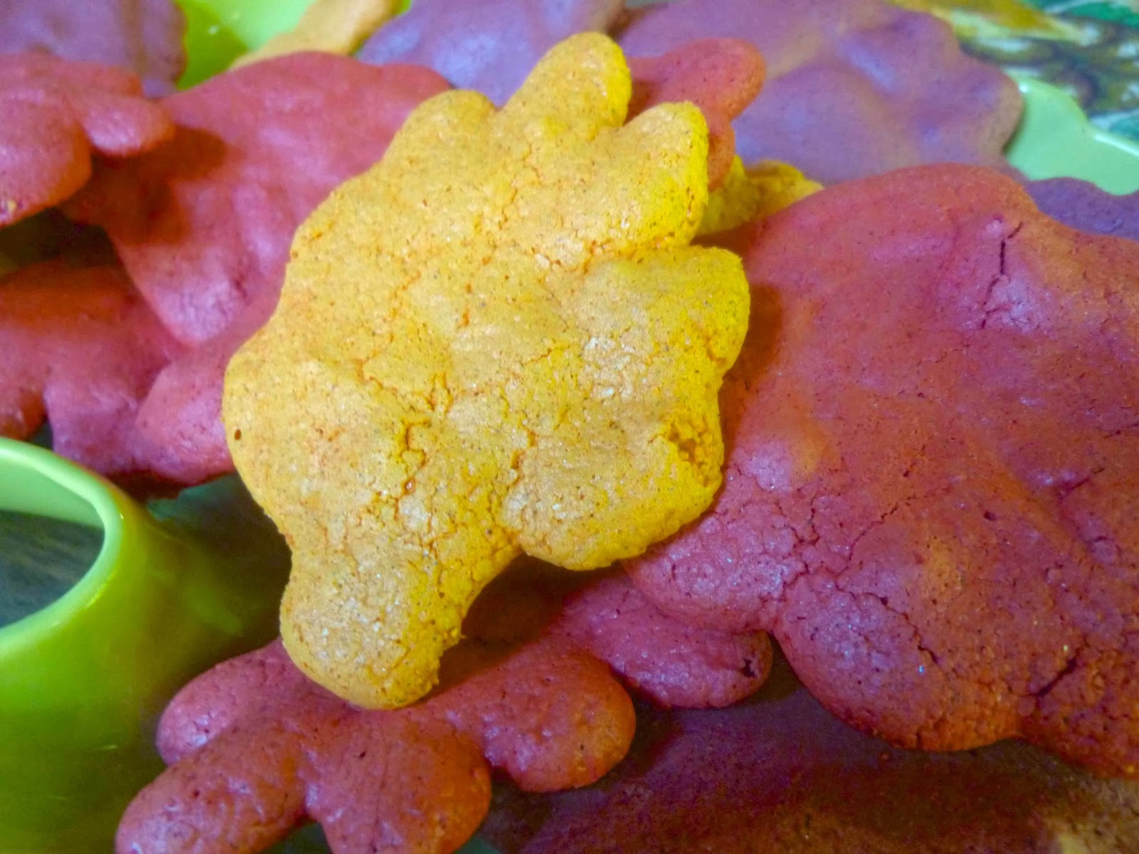 Fall Leaf Shaped Allspice Meringue Cookies Diary of a Mad Hausfrau