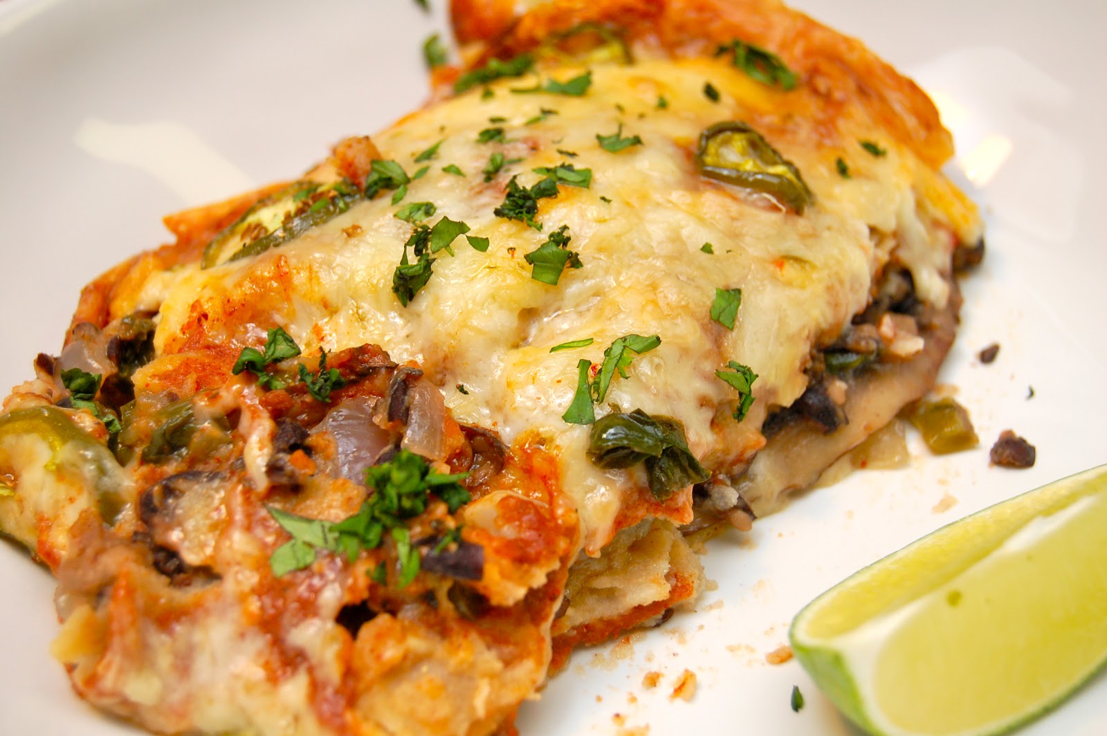 Kettler Cuisine Grilled Mushroom and Vegetable Enchiladas