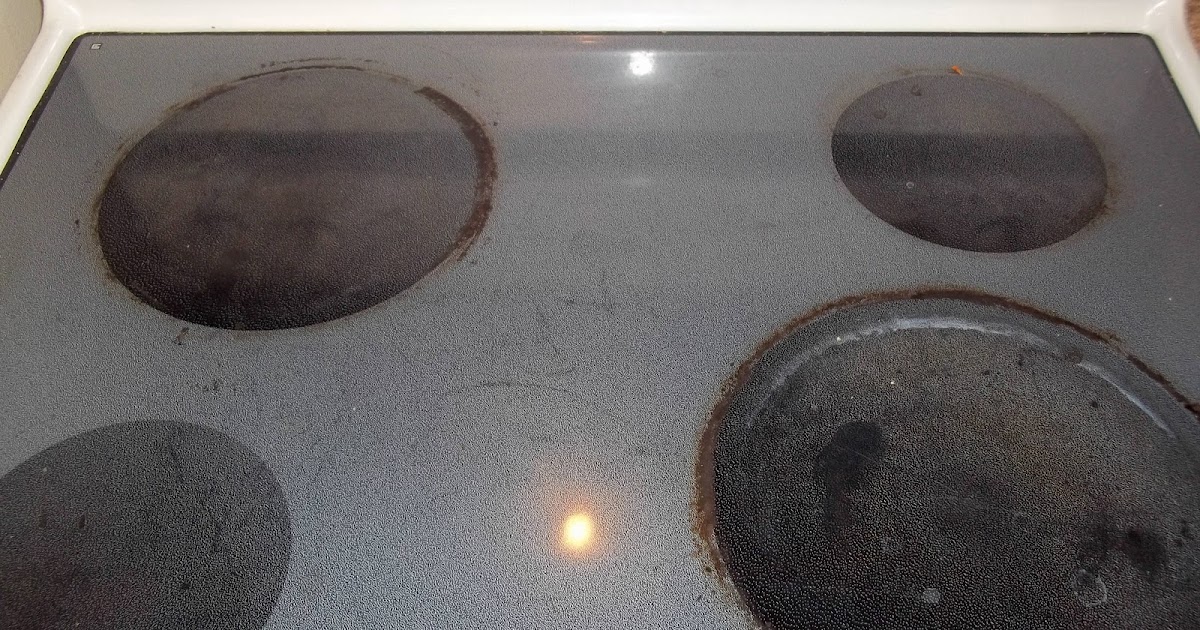 smiling sweet on every side Let's try cleaning the glass top range