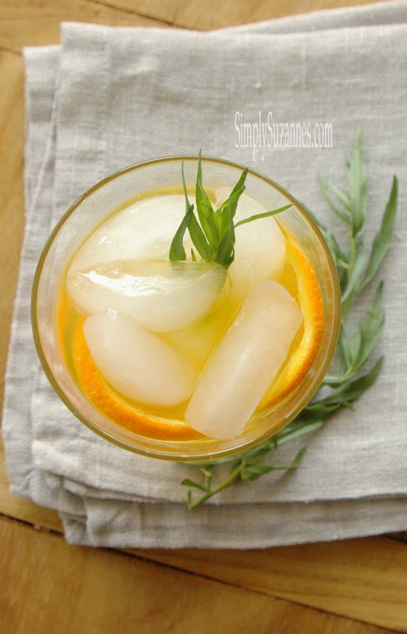 Simply Suzanne's AT HOME orange tarragon syrup . . . a Summer simple syrup