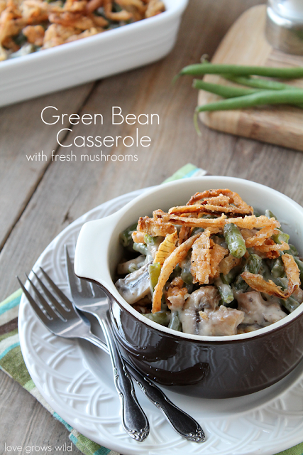 Green Bean Casserole with Fresh Mushrooms