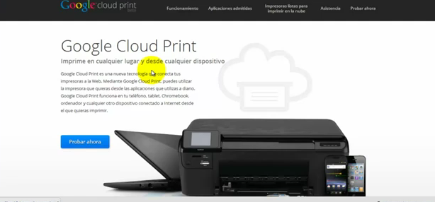 Imprime desde tu Android con Google Cloud Print