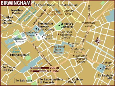Street Map Birmingham City Street Map Birmingham City