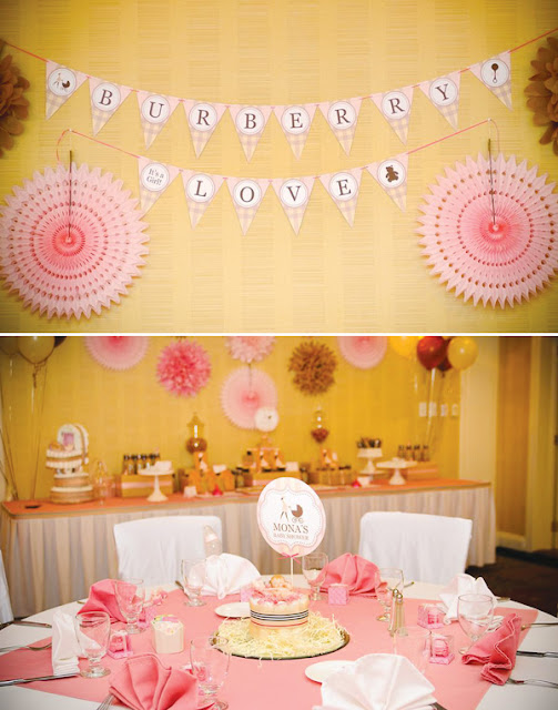 rivernorthLove Burberry Inspired Baby Shower