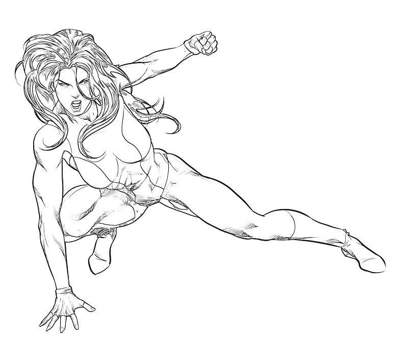 Printable Marvel Ultimate Alliance 2 She Hulk Skill Coloring Pages printable-marvel-ultimate-alliance-2-she-hulk-skill-coloring-pages