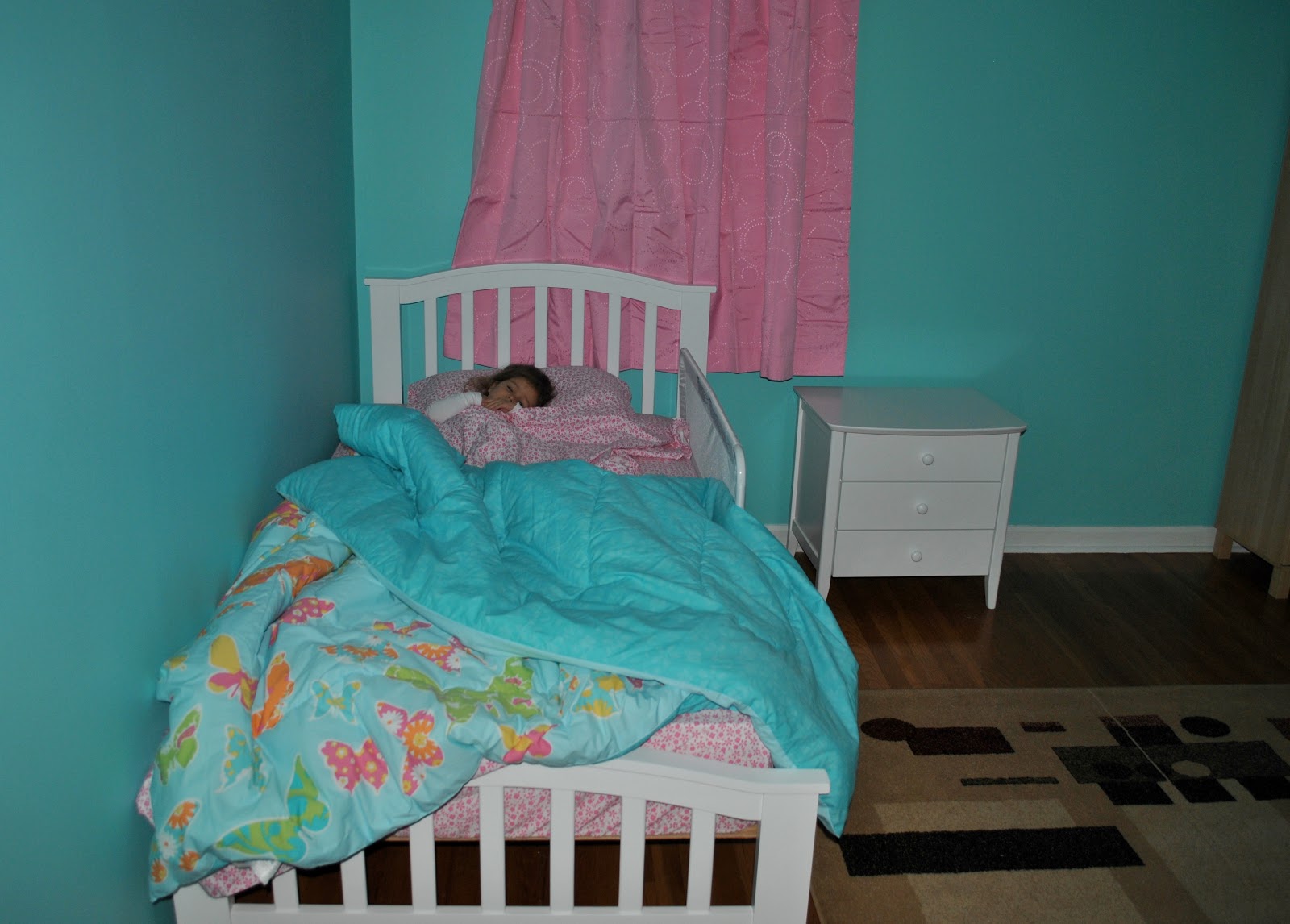 Bubblegum explosion Big girl bed transition