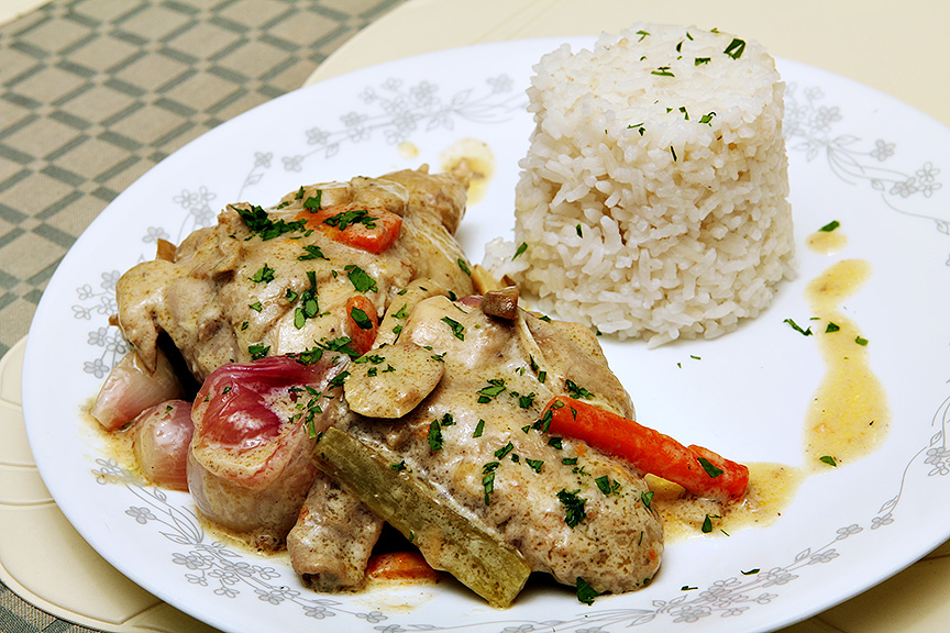 my little kitchen experiments: Fricassée de Poulet À L'Ancienne
