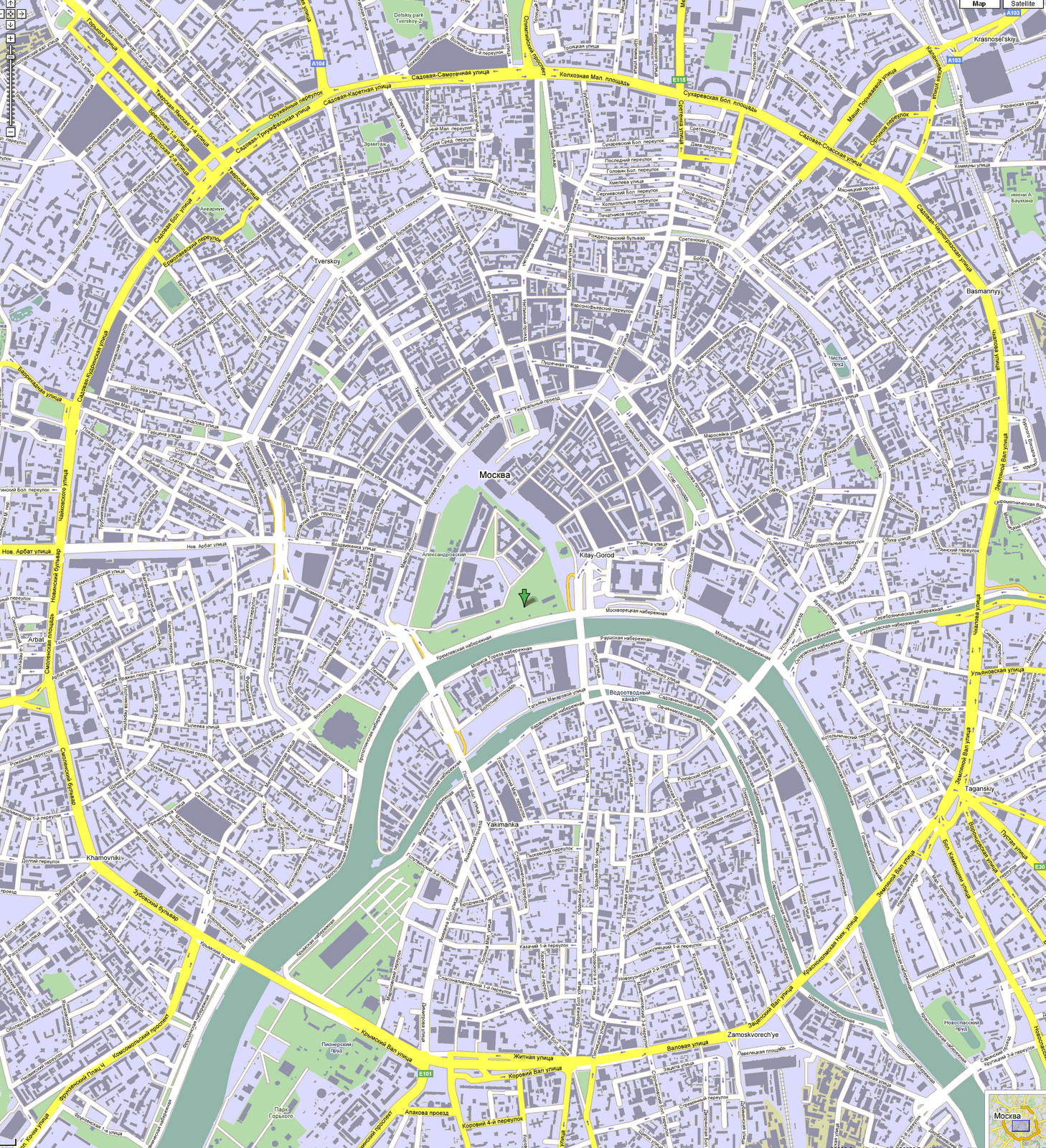 Map of Moscow - Free Printable Maps