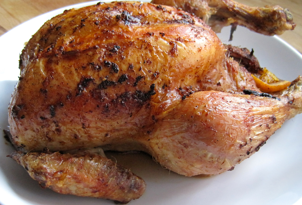 Roast Chicken with Orange and Black Pepper Baste A Glug of Oil