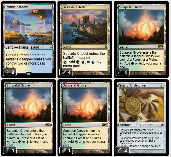 Magic the Gathering Adventures [Modern] Shards of Alara Bant Deck