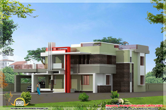 Modern Kerala house design - May 2012