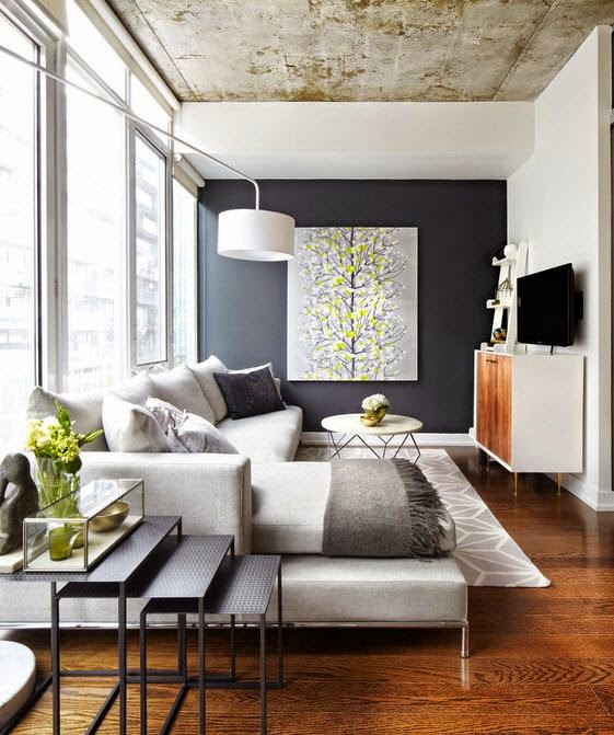 30 ideas de decoración de salas pequeñas modernas con fotos