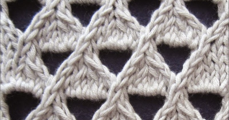 Grand Eyelet Lattice Knitting Stitch Patterns