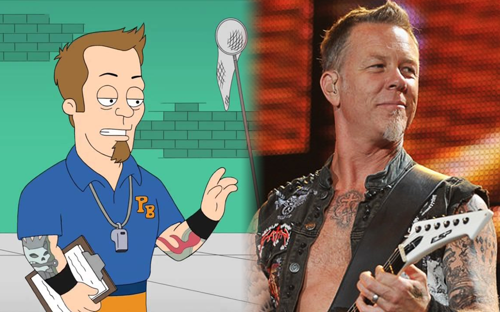 METALLICA James Hetfield in un episodio di "American Dad!".