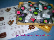 PINKISH HOUSE flyers & samples chocolate
