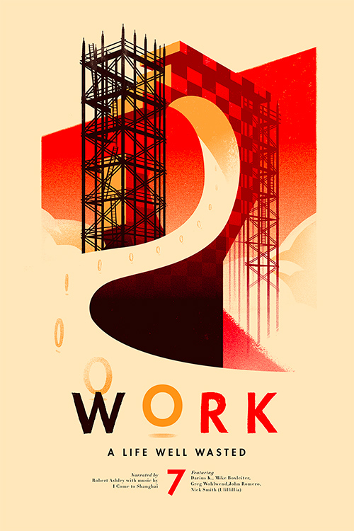 INSIDE THE ROCK POSTER FRAME BLOG Olly Moss A Life Well Wasted Posters