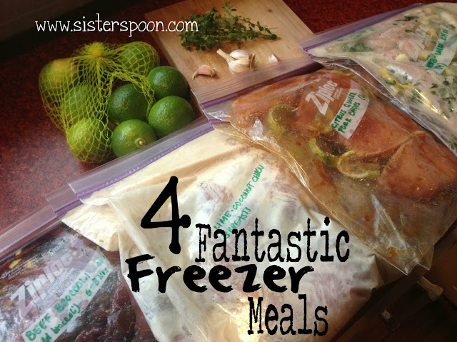 Sister Spoon: Four Fantastic Freezer Meals (Freezer Meals part 1)