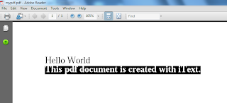 create pdf file in Java