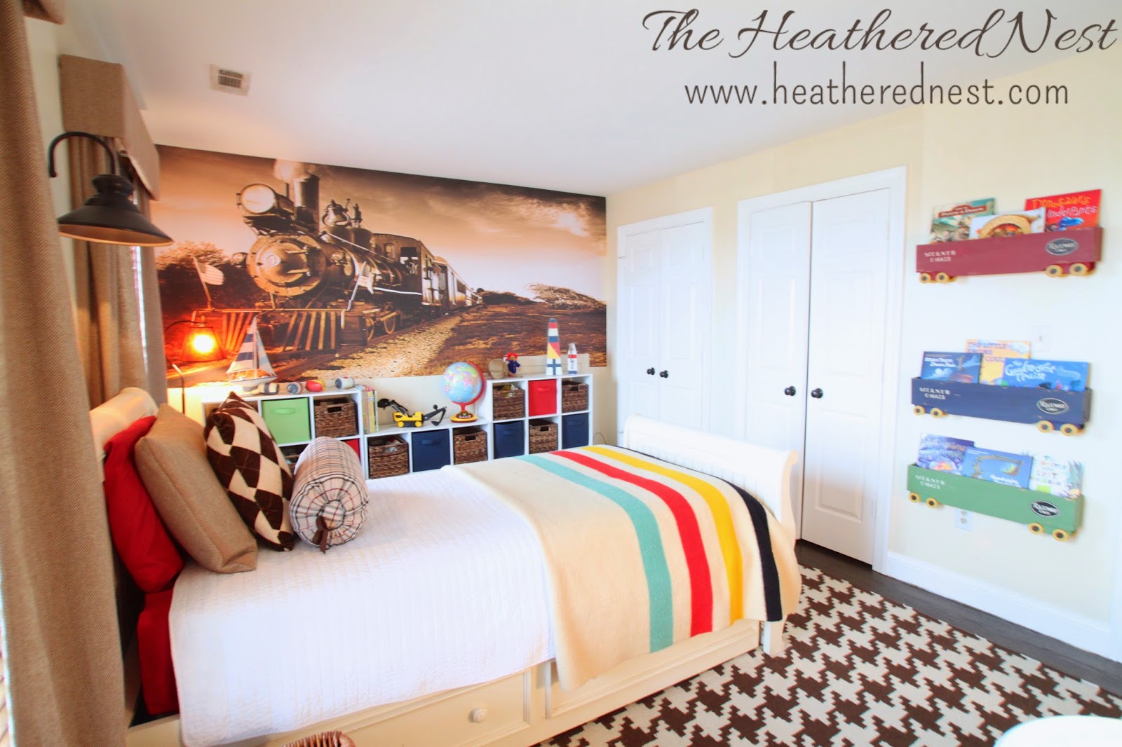On Designing a Boy's Room Our "Train" of Thought The Heathered Nest