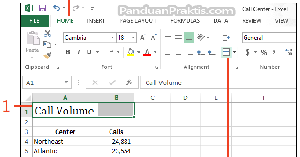 Cara Menggabungkan Dan Membagi Cell Di Excel 2013