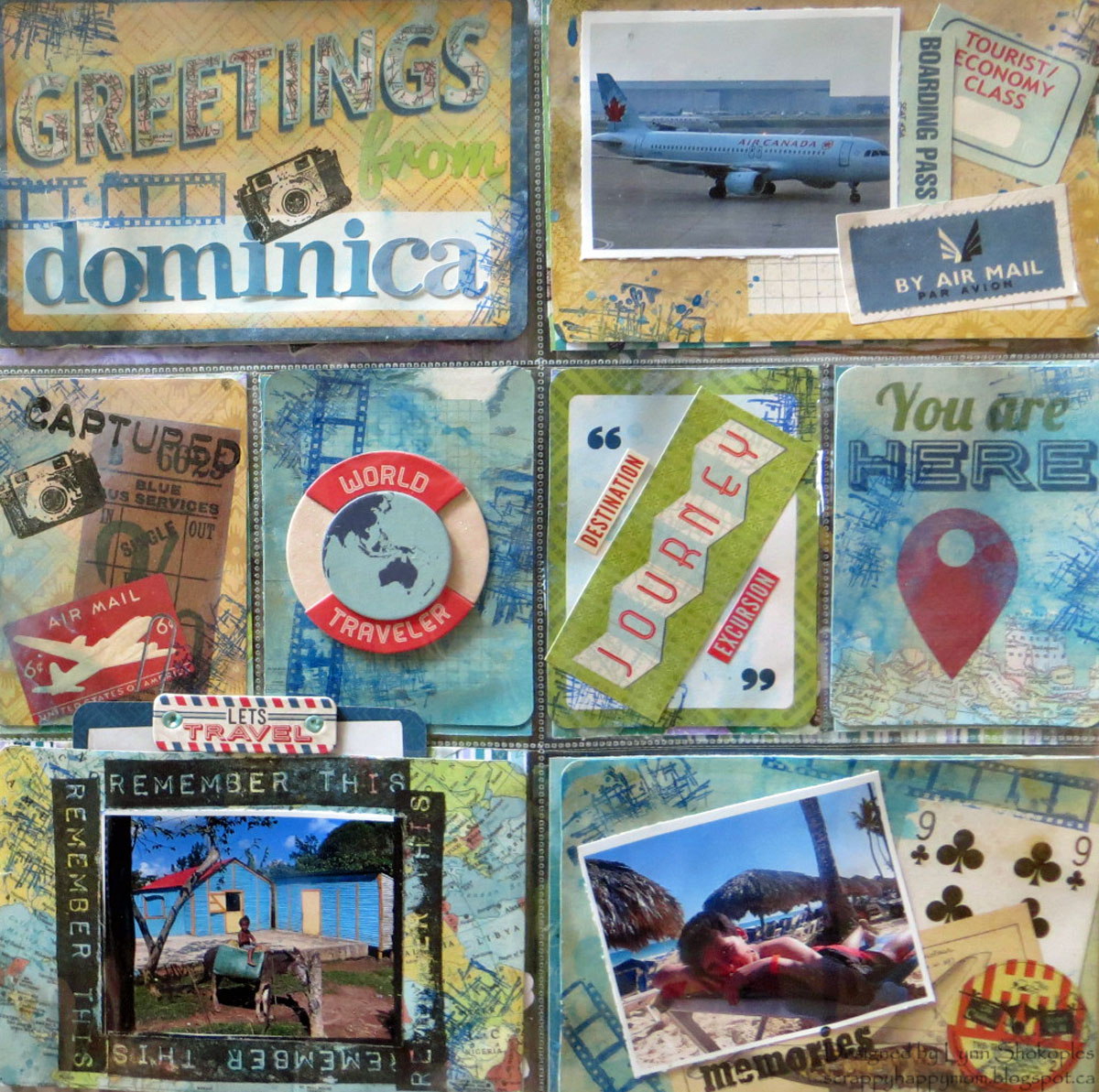 Dominica Misc. Me Pages by Lynn Shokoples using the Souvenir Collection Dominica Misc. Me Pages by Lynn Shokoples using the Souvenir Collection