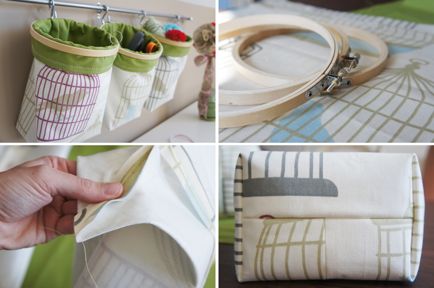 Mango and Passion Fruit Storage idea from embroidery hoop