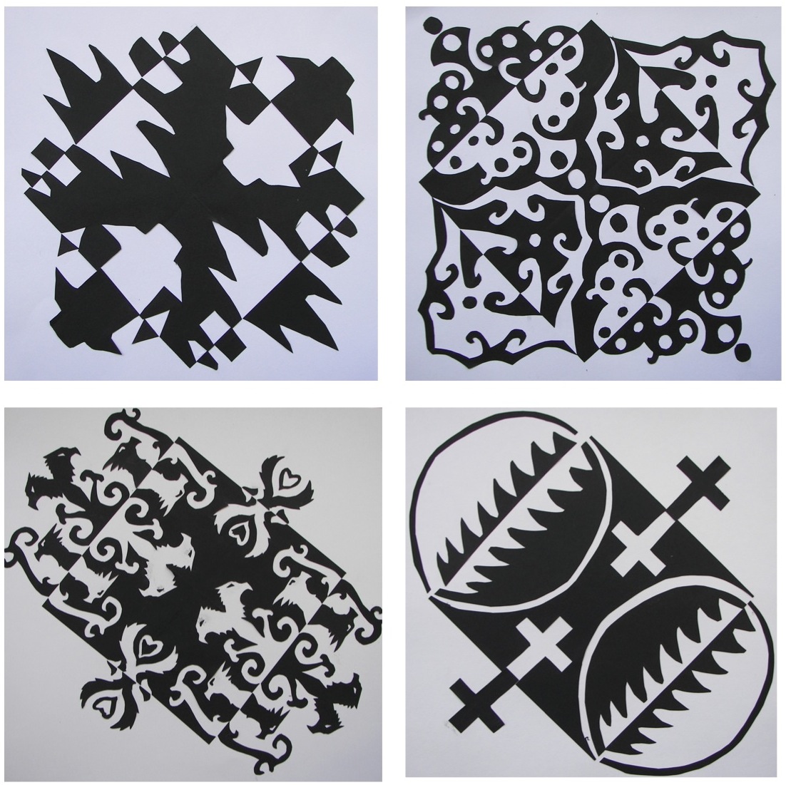 The Rolling Artroom Notan Cut Paper Design (712 Grade)