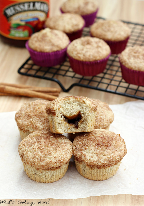 Apple Butter Stuffed Cinnamon Muffins and Giveaway Whats Cooking Love?