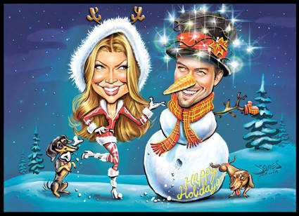 Fergie and JOsh Christmas Card