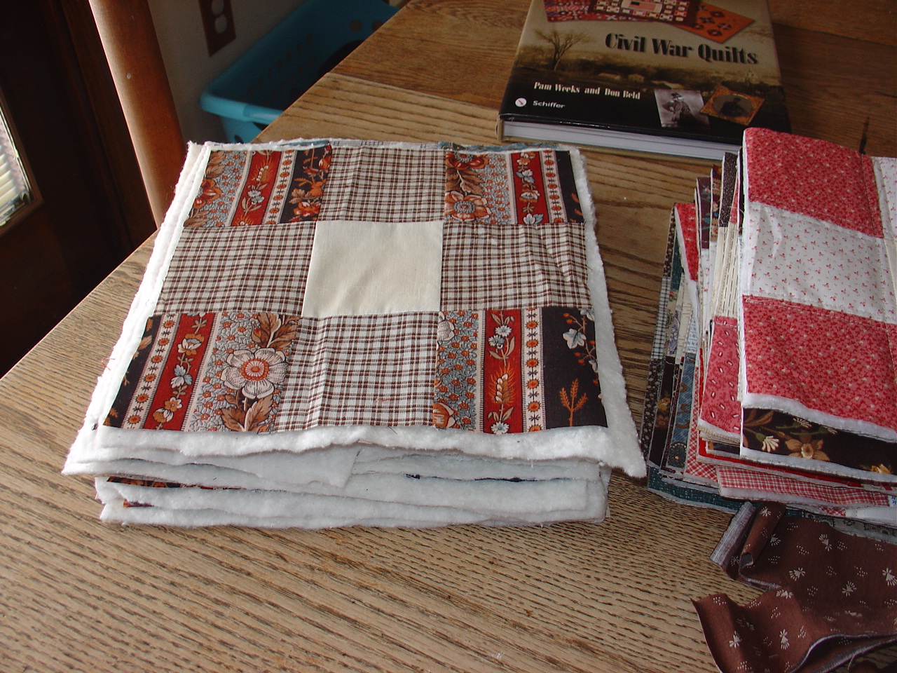 Treadlestitches Civil War Style Potholder Quilt