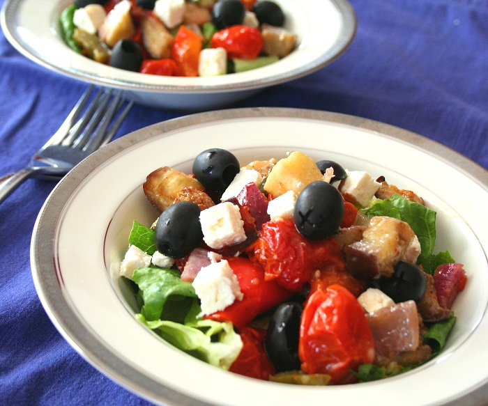 Roasted Vegetable Greek Salad (Low Carb and GlutenFree) All Day I Dream About Food