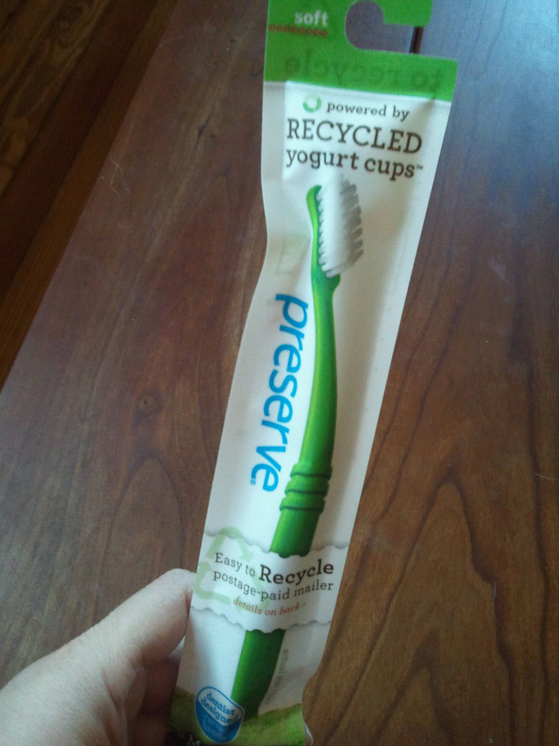 gardening in the boroughs of nyc A Toothbrush Made out of Recycled