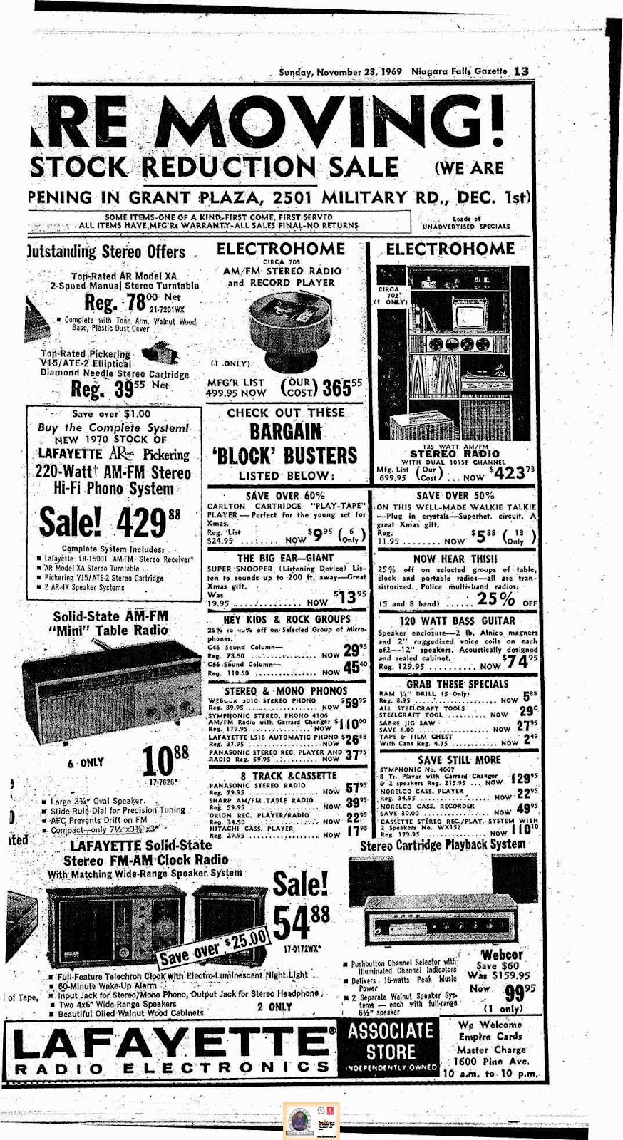 Electrohome 'Circa 75' 'Circa 75' advertising