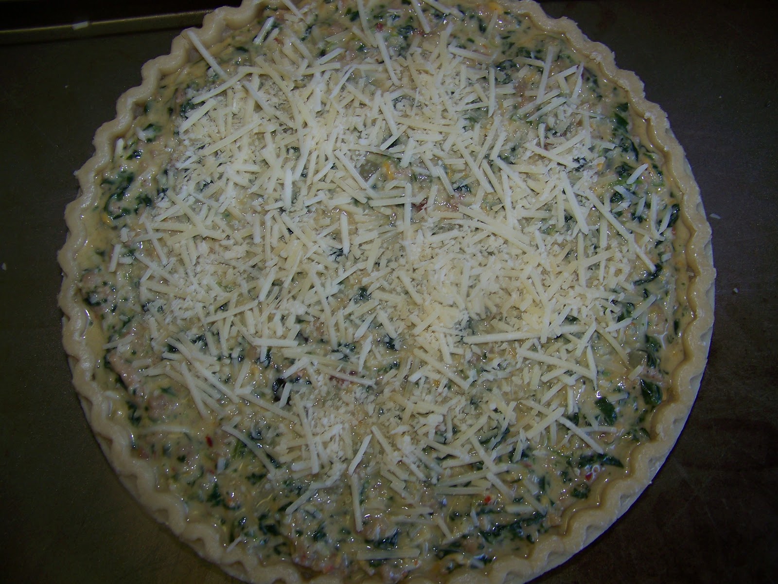 Kitchen Simmer Indian Spiced Spinach and Chicken Quiche
