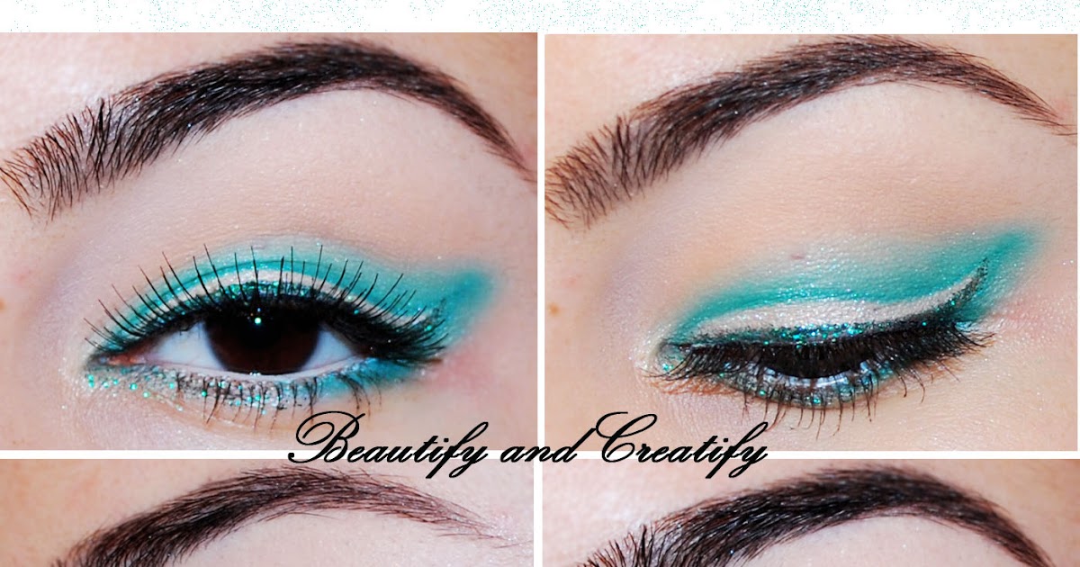 7. Blue Hair and Winged Eye Makeup Tutorial - wide 6