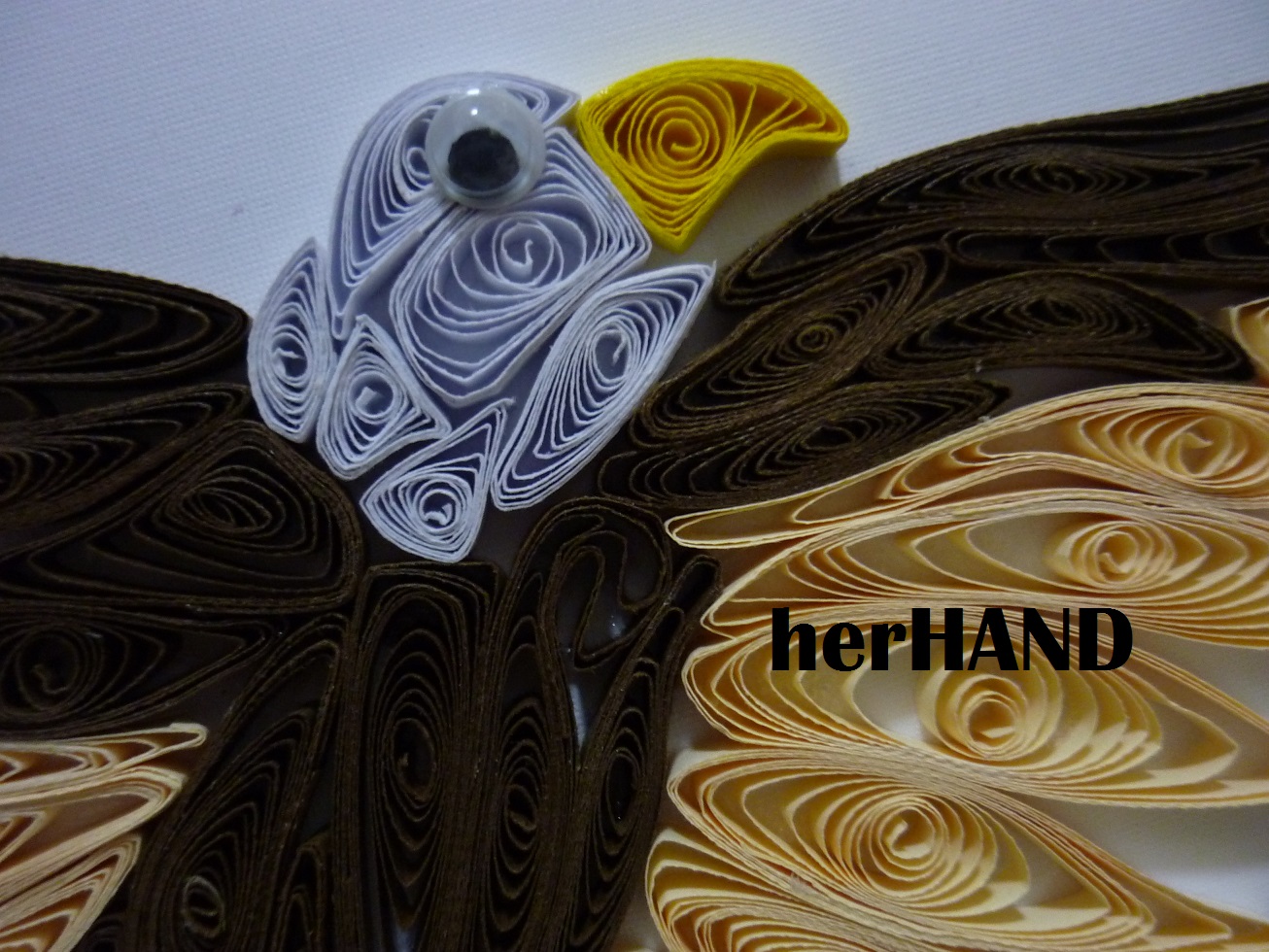 Her Hands Eagle Quilling
