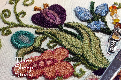Punch Needle Embroidery by Rose Clay at ThreeSheepStudio.com Punch Needle Embroidery by Rose Clay at ThreeSheepStudio.com