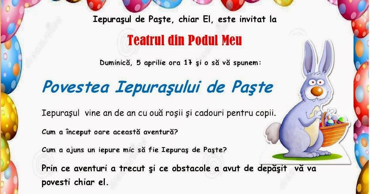 B24kids Altă Poveste Cu Iepurasul De Paste