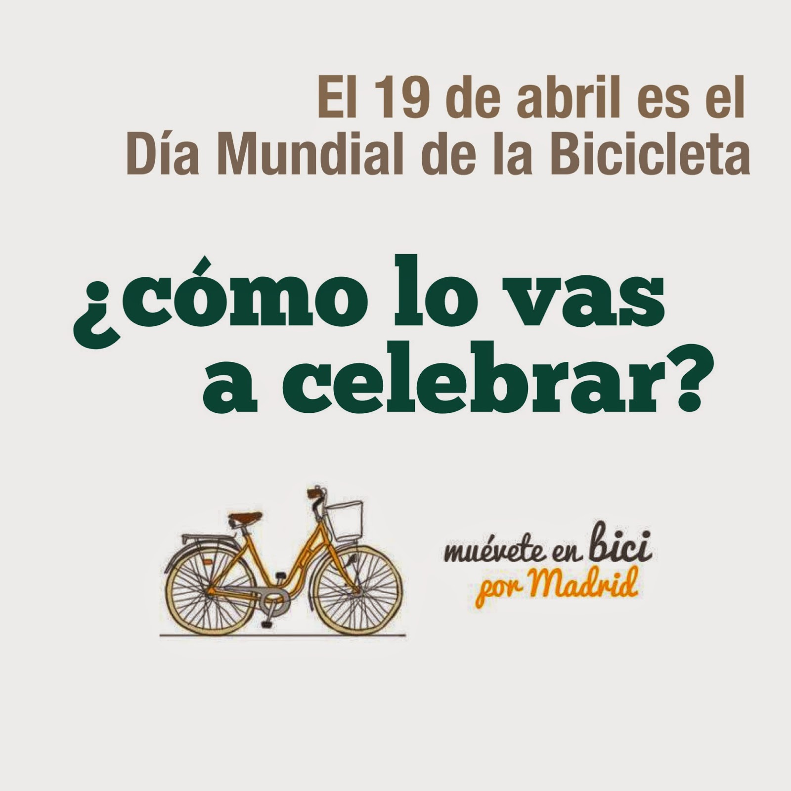 Celebra el Día Mundial de la Bicicleta