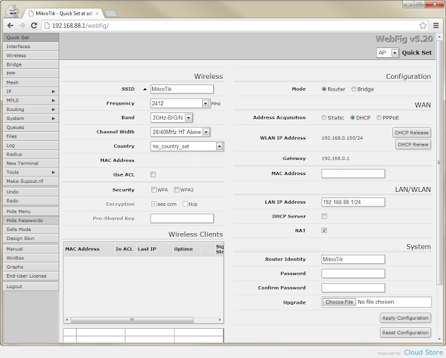 Change Routeros Software Id Card