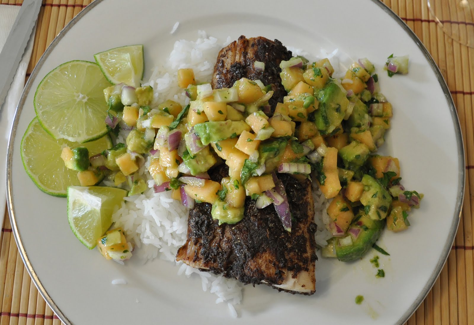 All that and she cooks, too Jerkspiced grilled mahi mahi with avocado