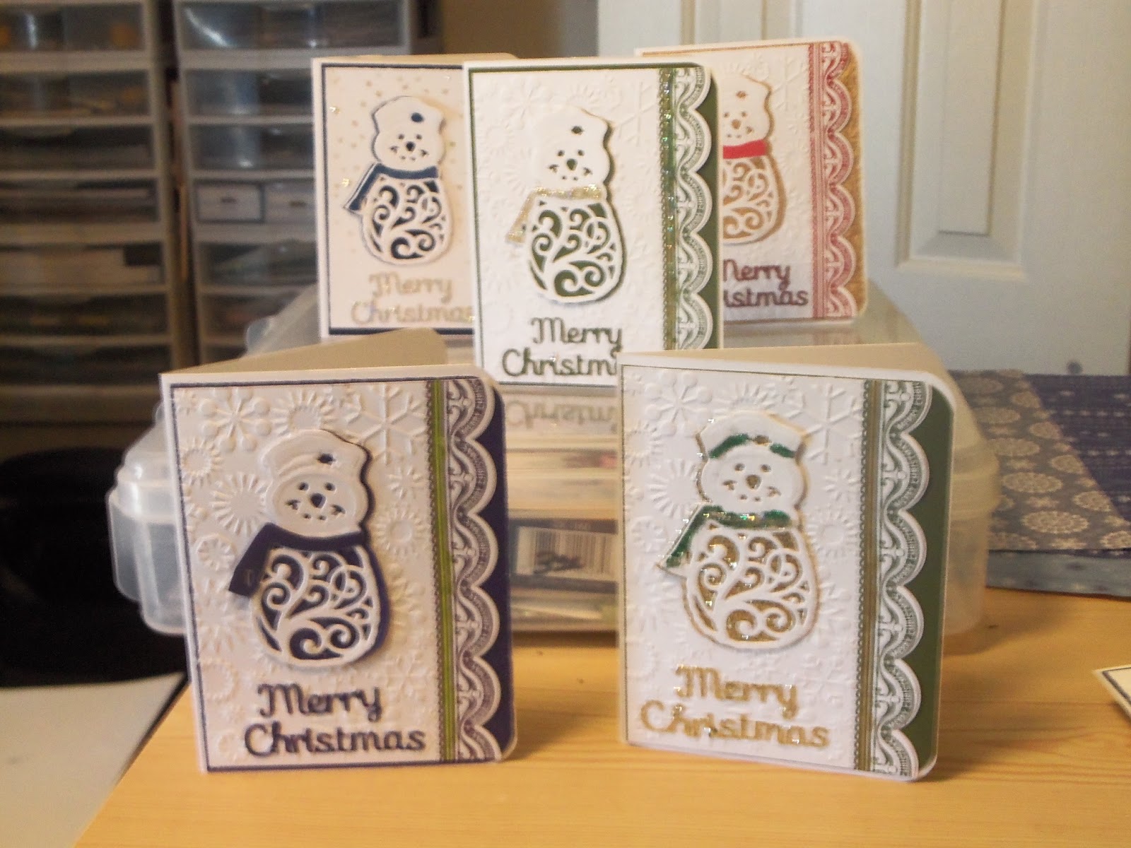 Designed With Bling In Mind: More Christmas cards for nursing home.