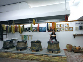 Dyeing process of wool for Turkey carpet