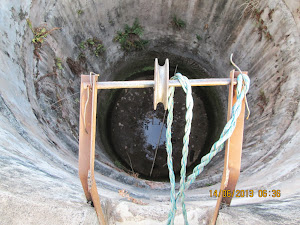 A deep dry well at the "Forest Camp" of "Magdhi Zone".