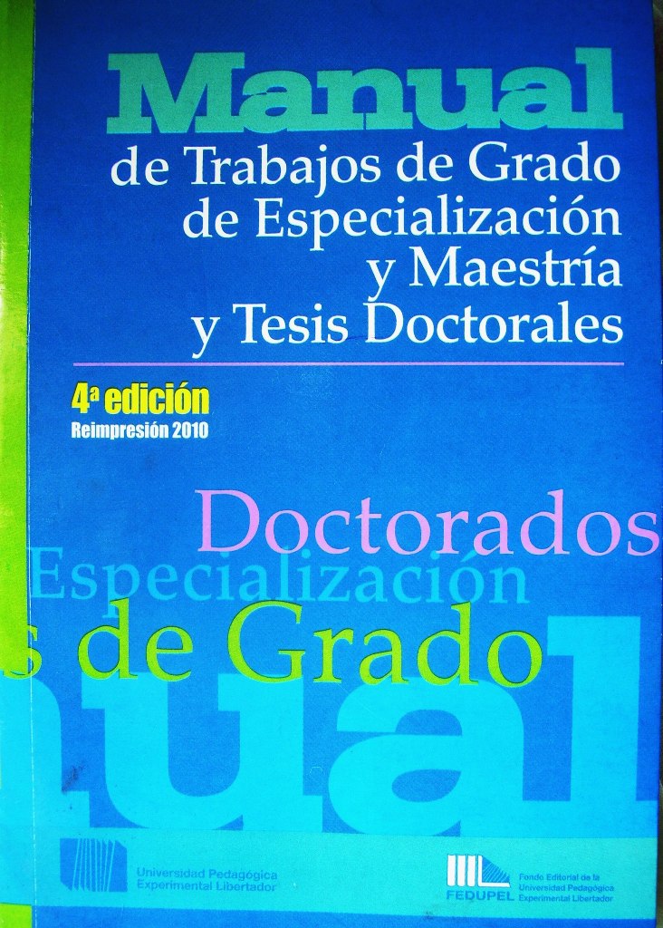 Manual De Trabajo De Grado Upel Pdf