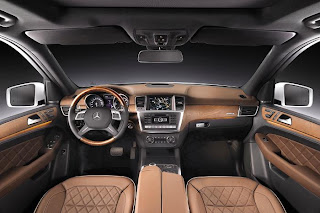 New Mercedes ML 350 interior view